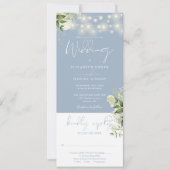 Blumenbläser in einer Hochzeit Einladung (Vorderseite)