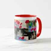 Blumenblatt-Feder-Kordsamt und Mercedes-Tasse Tasse (VorderseiteRechts)