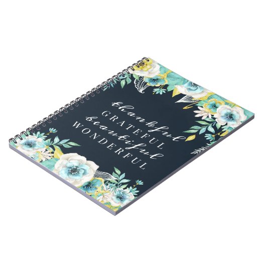 Blumenblatt mit Inspiration und Journal Notizblock (Linke Seite)