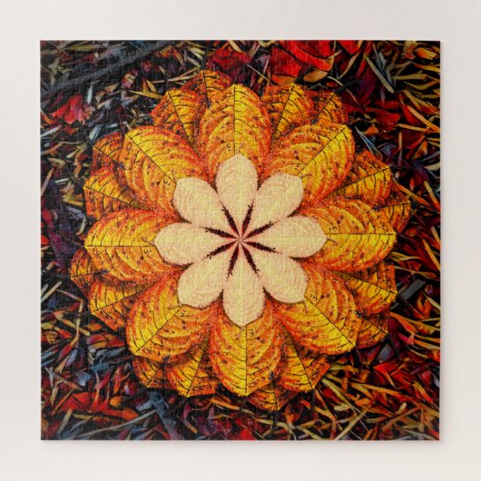 Blumenblatt Puzzle (Vertikal)