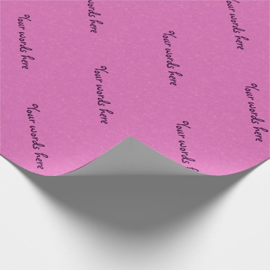 Blumenblatt-rosa personalisiertes geschenkpapier (Ecke)