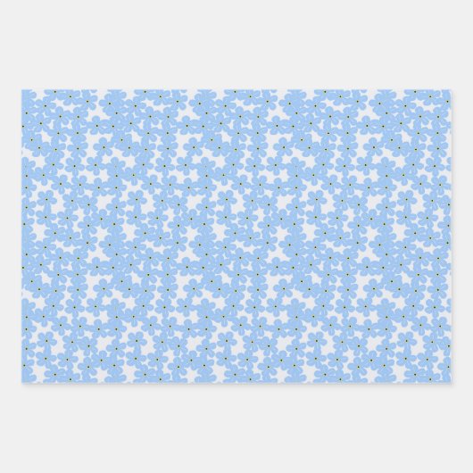 Blumenblätter 19" x 29", Matte Geschenkpapier Set (Vorderseite 3)