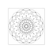 Blumenblätter Blume Mandala Yoga Gummistempel (Prägung)