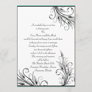 Blumenblätter Hochzeitseinladungen Einladung