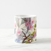 Blumenblätter Kunst – Elegante Blumen und Botanik Kaffeetasse (Mittel)