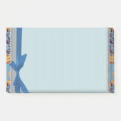 Blumenblätter mit Farbbandnotizen Post-it Klebezettel (Vorderseite)