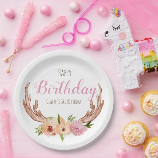 Blumenblätter Pappteller (Party)