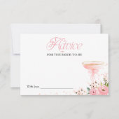 Blumenblätter & Prosecco Brautparty - Anleitung Einladung (Vorderseite)