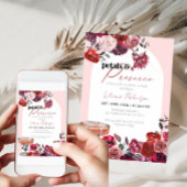 Blumenblätter & Prosecco Bridal Dusche Einladung
