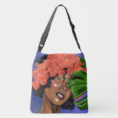 Blumenblätter Tragetaschen Mit Langen Trägern (Rückseite)