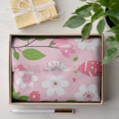 Blumenblätter und bemalte Eier Seidenpapier (Geschenk)