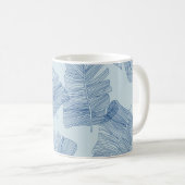 Blumenblätter: Vintage-Linienillustrationen. Kaffeetasse (VorderseiteRechts)