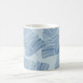 Blumenblätter: Vintage-Linienillustrationen. Kaffeetasse (Mittel)