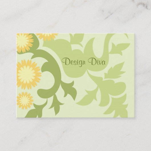 BlumenBlätter Visitenkarte (Vorderseite)