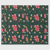 Blumenblätterpapier Geschenkpapier (Flach)