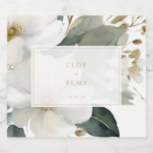 Blumenblätterpilz Bierflaschenetikett (Einzelnes Label)