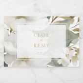 Blumenblätterpilz Schaumweinetikett (Einzelnes Label)