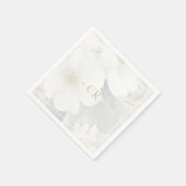 Blumenblätterüberlagerung und -namen serviette (Ecke)