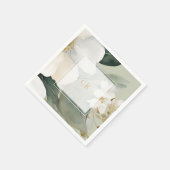 Blumenblätterüberlagerungen und -initialen serviette (Ecke)