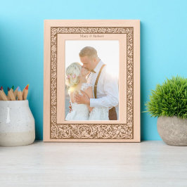 Blumenblätterung Weingrenze Geätzte Rahmen