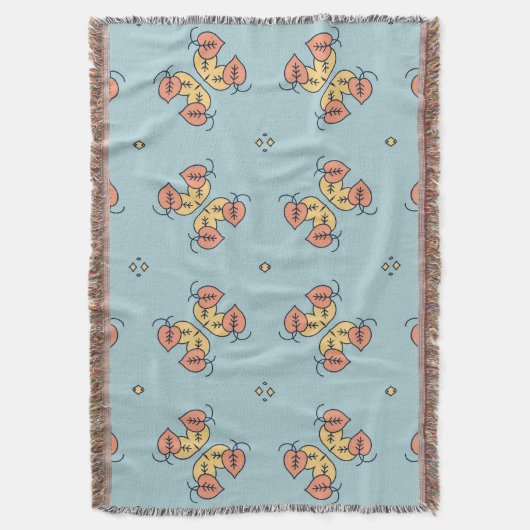 Blumenblattmotive gruppieren Musterdesign Decke (Vorderseite Vertikal)