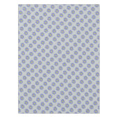 Blumenblau auf irgendeiner Farbe Tischdecke (Vorderseite)