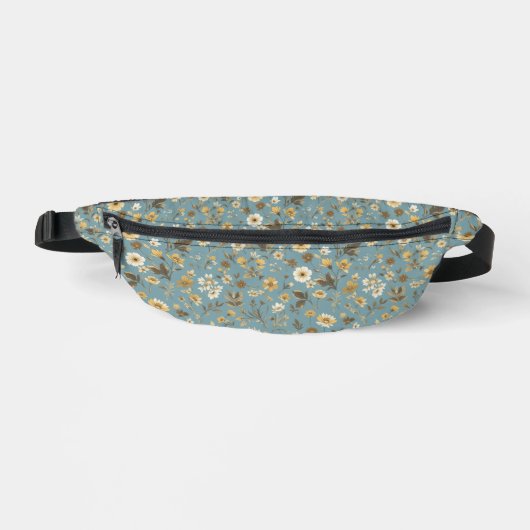 Blumenblau Bauchtasche (Vorderseite)