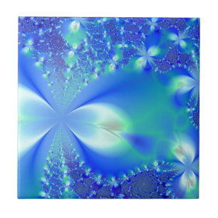 Blumenblau Fliese
