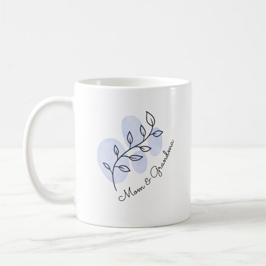 Blumenblau Kaffeetasse (Links)