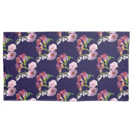 Blumenblau Kissenbezug