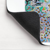 Blumenblau Mousepad (Ecke)