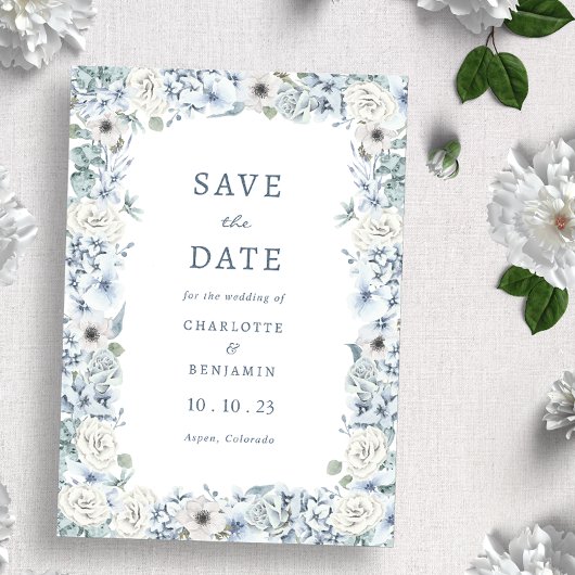 Blumenblau Save The Date
