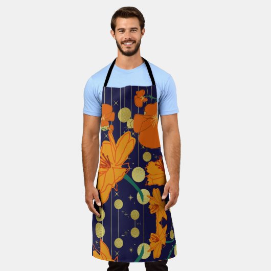 blumenblau schürze (Getragen)