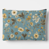 Blumenblau Zubehörtasche (Vorderseite)