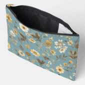 Blumenblau Zubehörtasche (Offen)