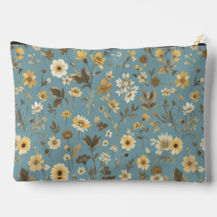 Blumenblau Zubehörtasche