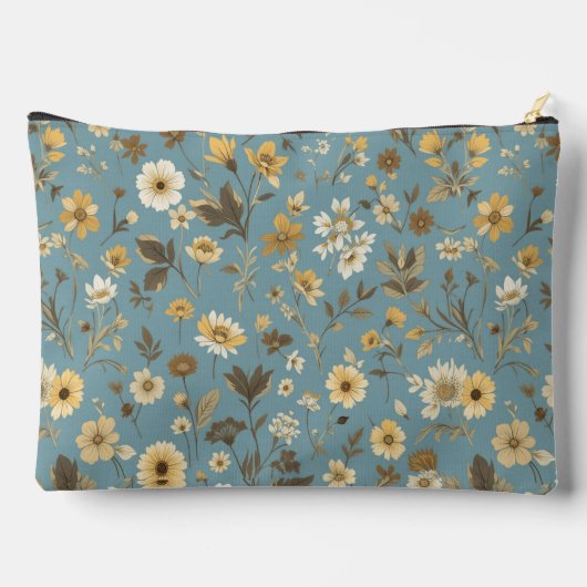 Blumenblau Zubehörtasche (Rückseite)