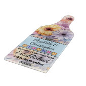 Blumenblau zum 60. Diamantenjubiläum Schneidebrett (Ecke)