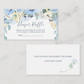 Blumenblauer Baby Duschkopf Windelwanne Enclosur Begleitkarte (Vorne/Hinten)