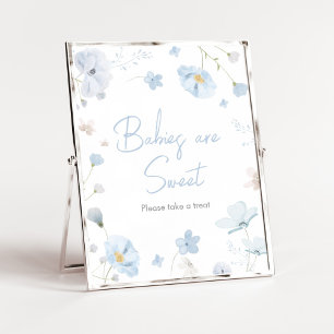 Blumenblauer Frühling Baby in Bloom Babies sind sü Poster