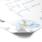 Blumenblauer Frühling Baby in Bloom Mama Osa Bar Poster (Ecke)