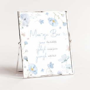 Blumenblauer Frühling Baby in Bloom Mama Osa Bar Poster