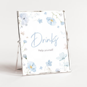 Blumenblauer Frühlingsbaby in Bloom BabyDuwer Drin Poster