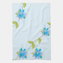 Blumenblauer Handtuch