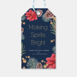 Blumenblauer Hauch Geschenkanhänger