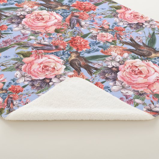 Blumenblauer Hintergrund Rose Hyacinth Wilde Blume Sherpadecke (3/4)