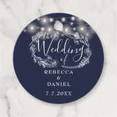 Blumenblauer Hochzeitstag Geschenkanhänger (Vorderseite)