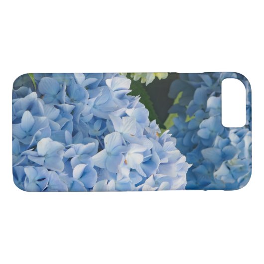 Blumenblauer Hydrangea-Foto Case-Mate iPhone Hülle (Rückseite (Horizontal))