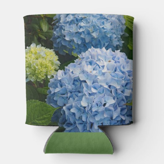 Blumenblauer Hydrangea-Foto Dosenkühler (Rückseite)