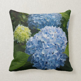 Blumenblauer Hydrangea-Foto Kissen
